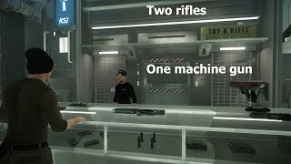 Star Citizen Two Rifles and a machinegun
