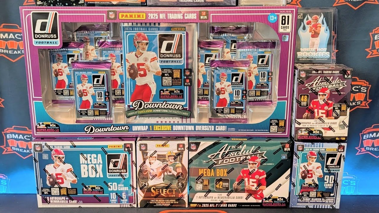 2024-25 Football Mixer Group Break! | DOWNTOWN & KABOOM HUNT! | 2025 Stadium Club Hobby Box Sign Up!