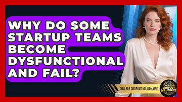 Why Do Some Startup Teams Become Dysfunctional And Fail? - College Dropout Millionaire