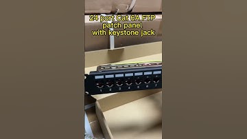 24 port Cat 6A FTP patch panel with keystone jack