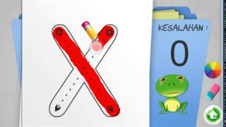 belajar menulis huruf dan angka | game play screenshot 5