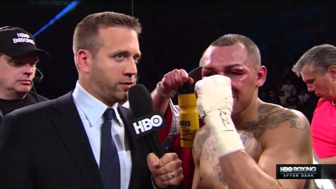 Max Kellerman's Chaotic Post-Fight Interview - YouTube