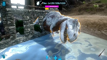 Ark Mobile Double Rex Trapping & Taming In A Wooden Raft | Ark: Survival Evolved Mobile T Rex Taming