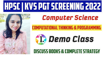 Demo Class 1- Python |HPSC | KVS PGT EXAM || NS CLASSES
