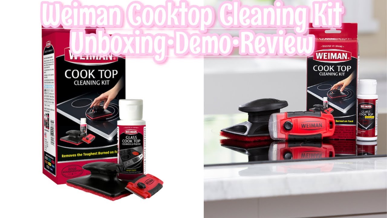 Cleaning A Glass Stove Top With Weiman Cook Top Cleaning Kit