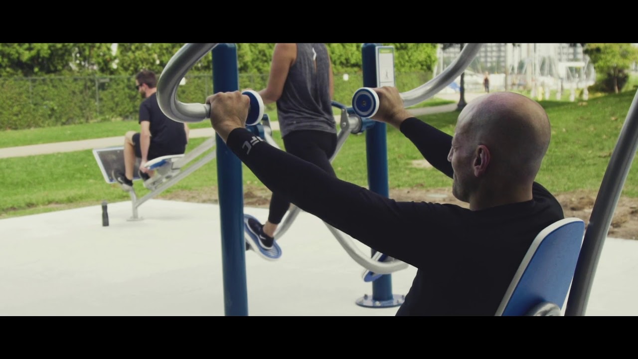 Outdoor Fitness Equipment Installed Near Lakeview Senior Center