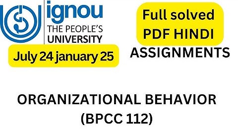 BPCC -112 SOLVE ASSIGNMENT HINDI 2024-25 || bpcc112 solve assignment ignou