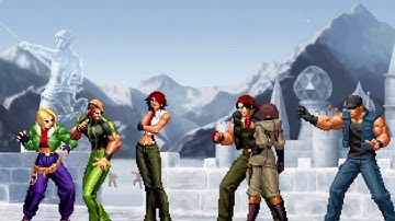 The King of Fighters XI (PlayStation 2) Arcade Play as Agents Team