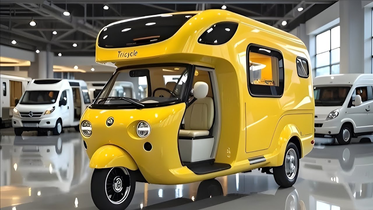 이게 진짜 미래 캠핑카? 기아 캠퍼 트라이시클 최초 공개!