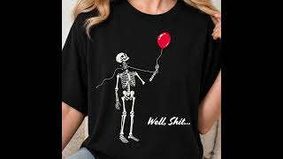 Funny Halloween Design Elements 🎃 Skeleton, Bats & Spiders PNG | Dark Humor Clipart
