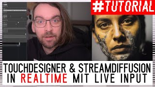 Touchdesigner & Streamdiffusion in REALTIME mit Live Input! [Stable Diffusion in TD]