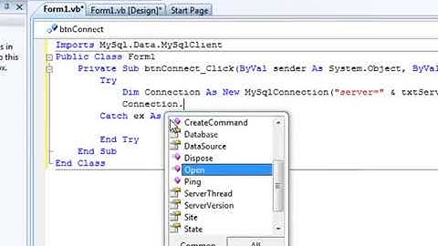 connect to a MySQL server database VB NET VB NET VB6 Visual Basic
