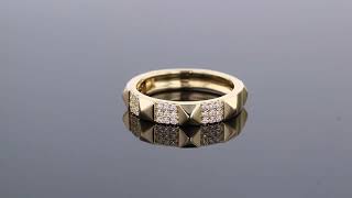 Geometric Diamond Fashion Ring White Gold  - F4430