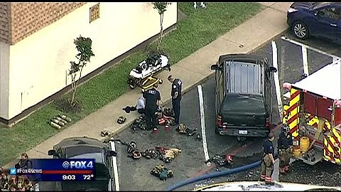 Two officers suffer smoke inhalation while helping during Arlington fire