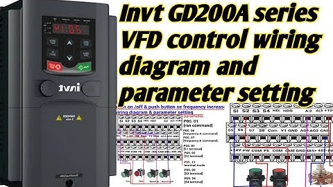 INVT GD 20 & GD200A VFD programming & control terminal wiring// INVT GD 20 wiring//INVTGD200A VFD.. 