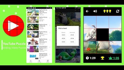 Sliding Puzzle with YouTube videos