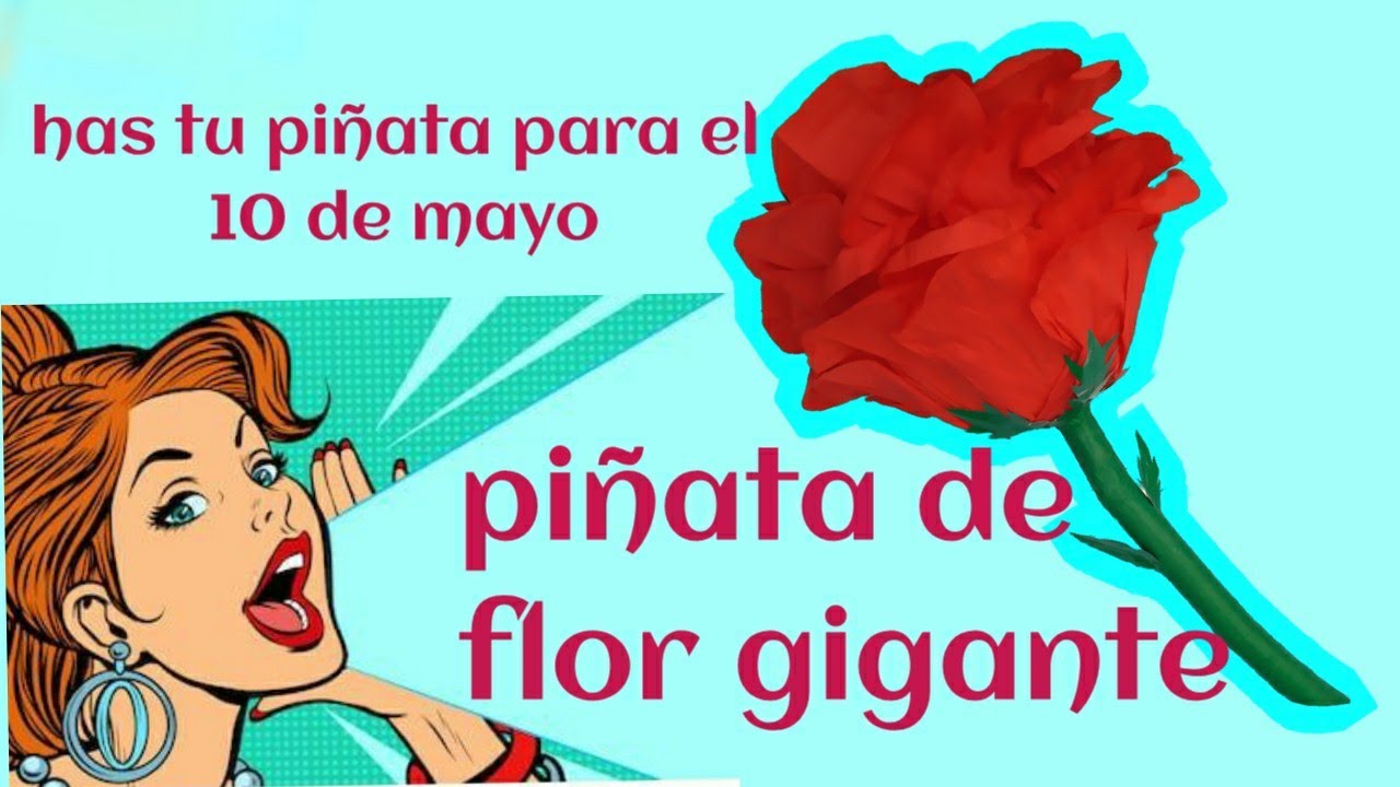 Rosa gigante de papel  / piñata de Rosa gigante  / DIY Giant rose