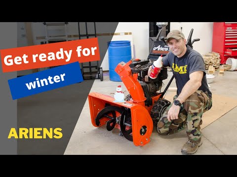 How to get your Ariens SNOW BLOWER ready for winter (lubricate)