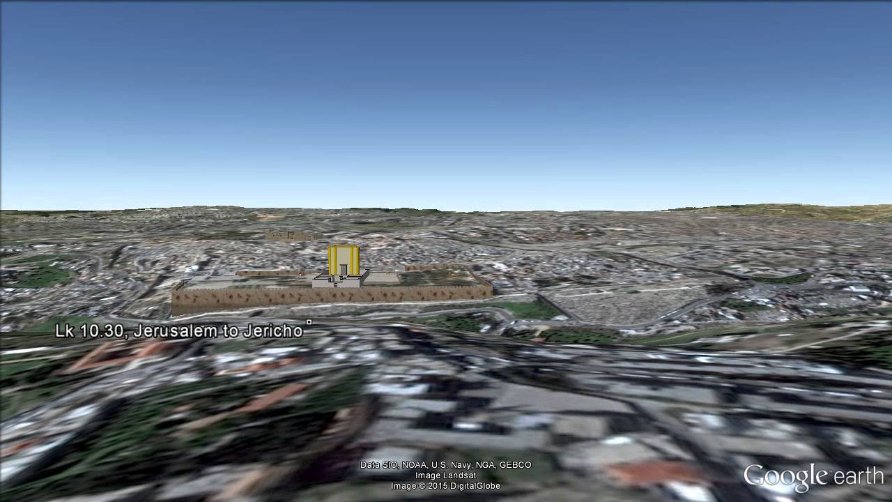 Google EarthLk 10.30, Jerusalem to Jericho YouTube