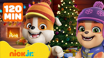 Rubble & Crew | ¡Rubble Construye Juguetes y Rescates Invernales! | 2 Horas | Nick Jr. en Español