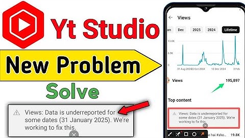 Views Data is underreported for some dates (31 January 2025) We
