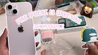 📱💕Iphone 13 (pink) Unboxing + Accessories ||  Shein Haul🛍