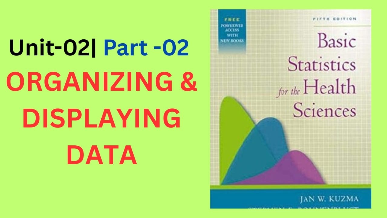Unit 2 | part - 02 | Organizing & Displaying Data | Biostatistics ...