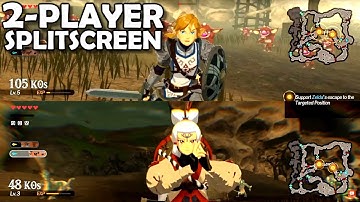 2-Player Split-Screen FIRST LOOK Hyrule Warriors Age of Calamity (Zelda HW AoC)