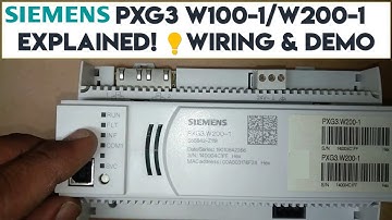 Siemens PXG3.W100-1 & W200-1 BACnet/IP Web Interface: Wiring + Live Demo! 🌐