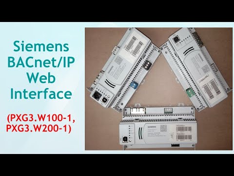 #BACnet IP Web Interface#Siemens Web Interface