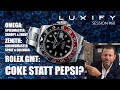 Rolex gmt kommt die coke statt pepsi omega neuheiten snoopy moonswatch zenith chronomaster news