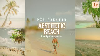 How To Edit Aesthetic Photos | Aesthetic Beach Preset | Aesthetic presets | Lightroom Editing | screenshot 1