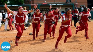 Every 2022 WCWS team's winning moment from softball super regionals