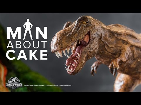 Epic Dinosaur Cake for JURASSIC WORLD: FALLEN KINGDOM Premiere | Man About Cake