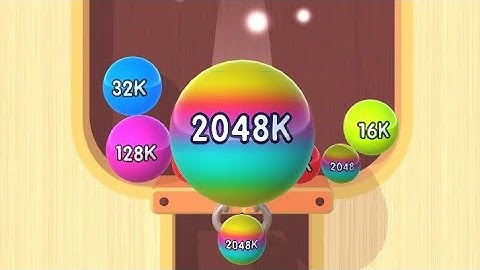 2048 Balls 3D - Gameplay All levels Unlock ball 1024k 2048k 4M ( Android, iOS )