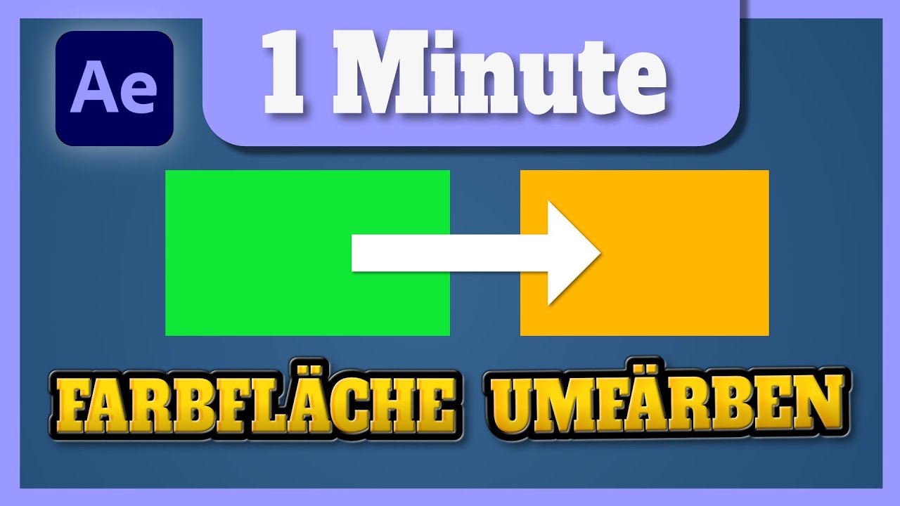 New After Effects: Farbfläche nachträglich umfärben