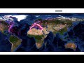 Global animal movements based on movebank data map