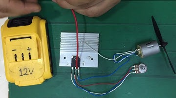 DC Motor Hız Kontrolü / Potansiyometre İle Motor K /  How to Make a Simple DC Motor Speed Controller