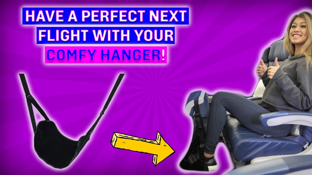 Comfy Hanger InFlight Foot Hammock, Footrest, Foot Sling On Airplane