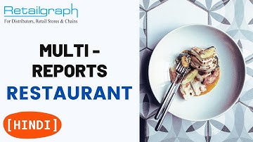 Create Multi-Reports for Restaurant/Cafe/Canteen by RetailGraph ERP Software