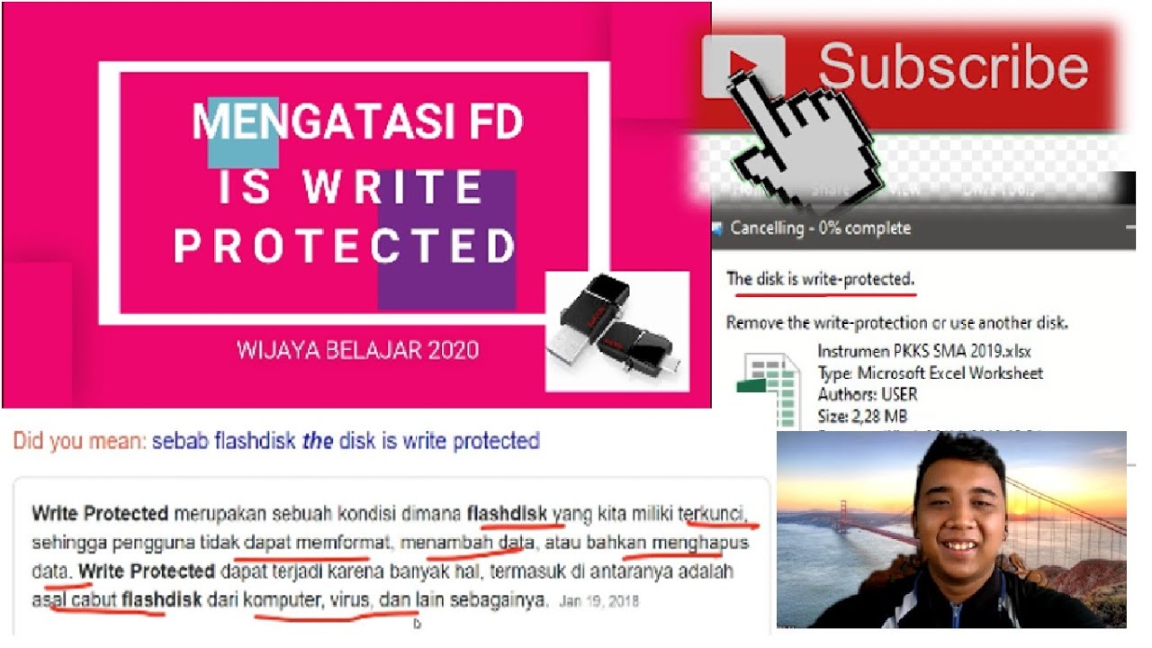 Mengatasi Write Protected Pada Flashdisk + Flashdisk Rusak???
