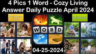 4 Pics 1 Word - Cozy Living - 25 April 2024 - Answer Daily Puzzle + Bonus Puzzle #4pics1word screenshot 4