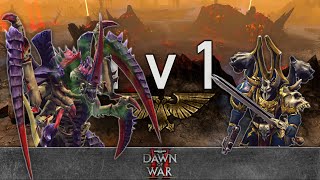 Warhammer 40k: Dawn of War 2 - 1v1 | Astartes - Hive Tyrant [vs] Zero Cry - Chaos Sorcerer