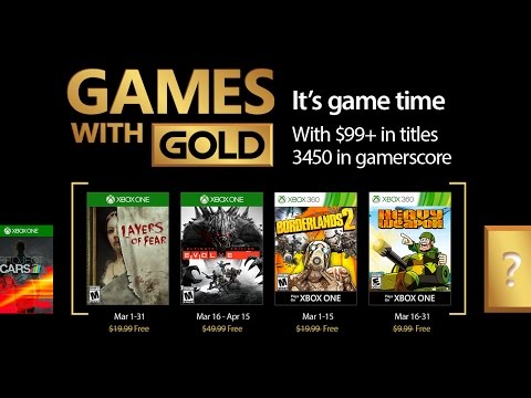 GAMES WITH GOLD: Les jeux GRATUIT du mois de Mars sur XBOX ONE