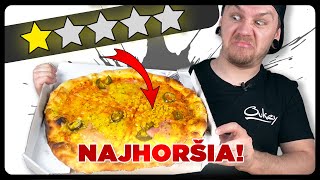 Pizza z Najhoršie Hodnotenej Reštaurácii v Bratislave!