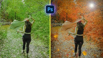 Autumn Color Effect in Photoshop