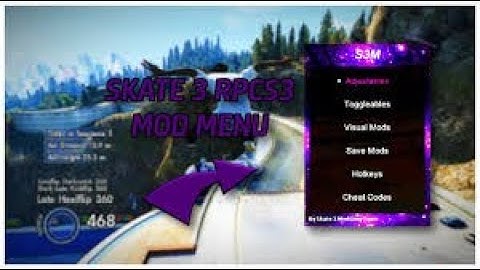 Skate 3 - S3M Mod Menu Setup 2025