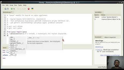 Yığın ve Kuyruk (Queue modülü ile) (1)