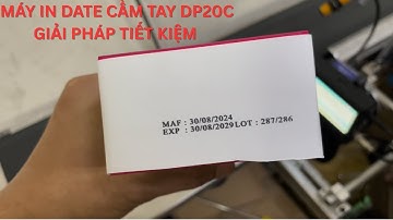 Máy in date cầm tay DP20C | Máy hoạt động tốt trên băng tải