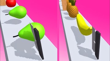 Slicer Runner Game! Satisfying and relaxing ASMR slicing video